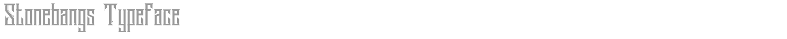 Stonebangs font preview
